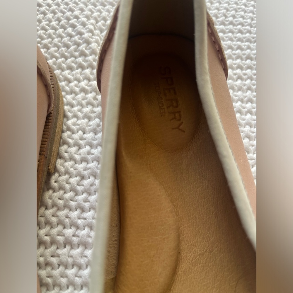 Sperry Two-Tone Cream and Brown Leather Penny Loafers - Picture 5 of 7